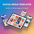 Ultimate Social Media Templates Bundle – TikTok, Instagram & LinkedIn