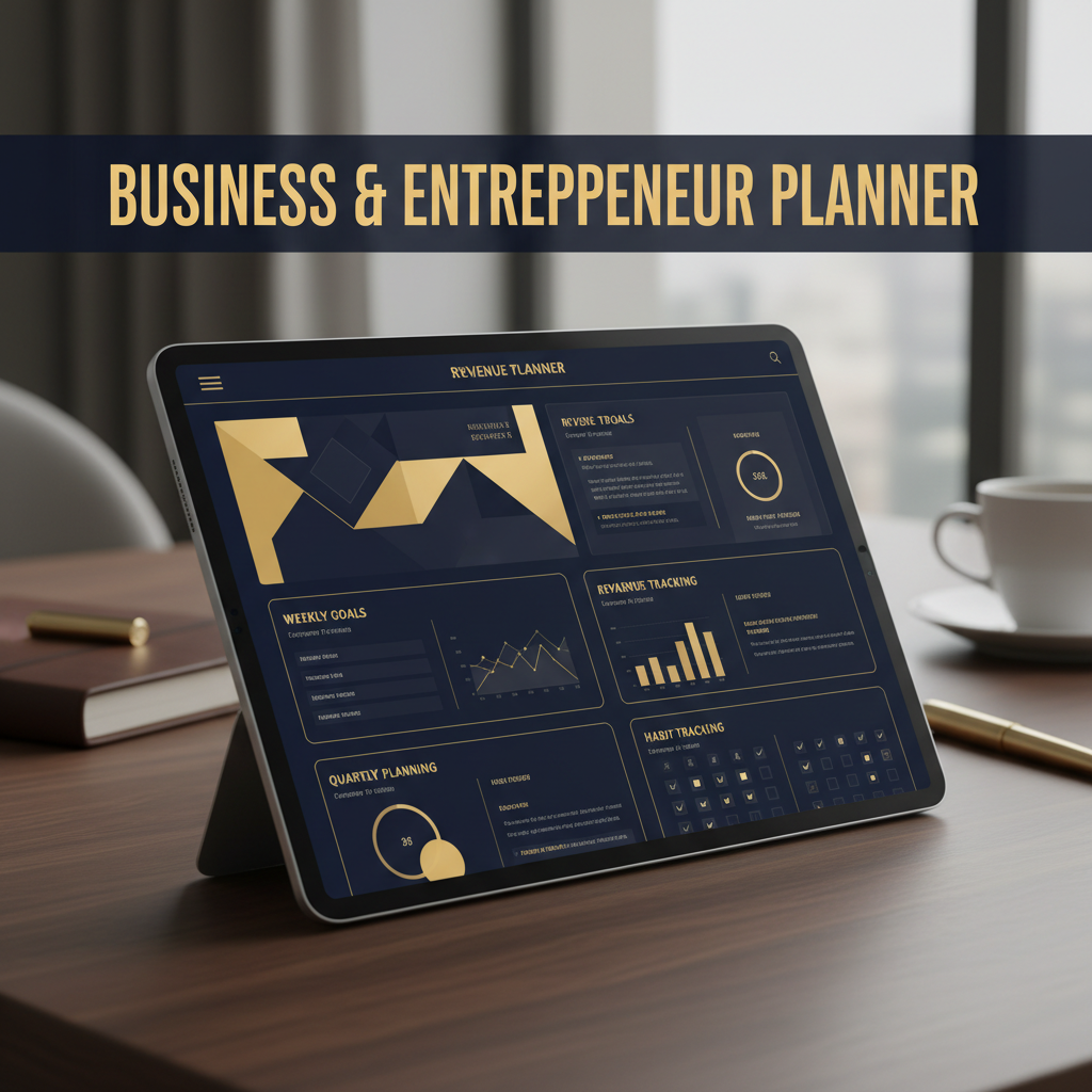 Ultimate Business & Entrepreneur Planner – Plan, Track & Scale Your Business